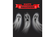 Happy Halloween Poster with Text and