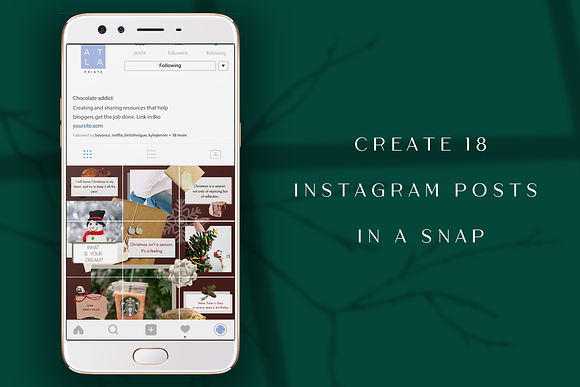 Instagram Puzzle Template Canva in Instagram Templates - product preview 3