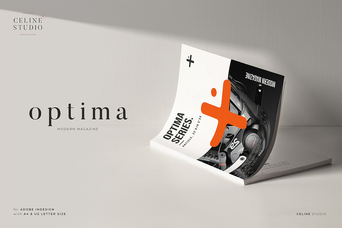 OPTIMA Modern Magazine in Magazine Templates - product preview 8