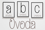 Ovoda – an elegant, playful font!