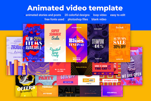 Animated video templates 2.0