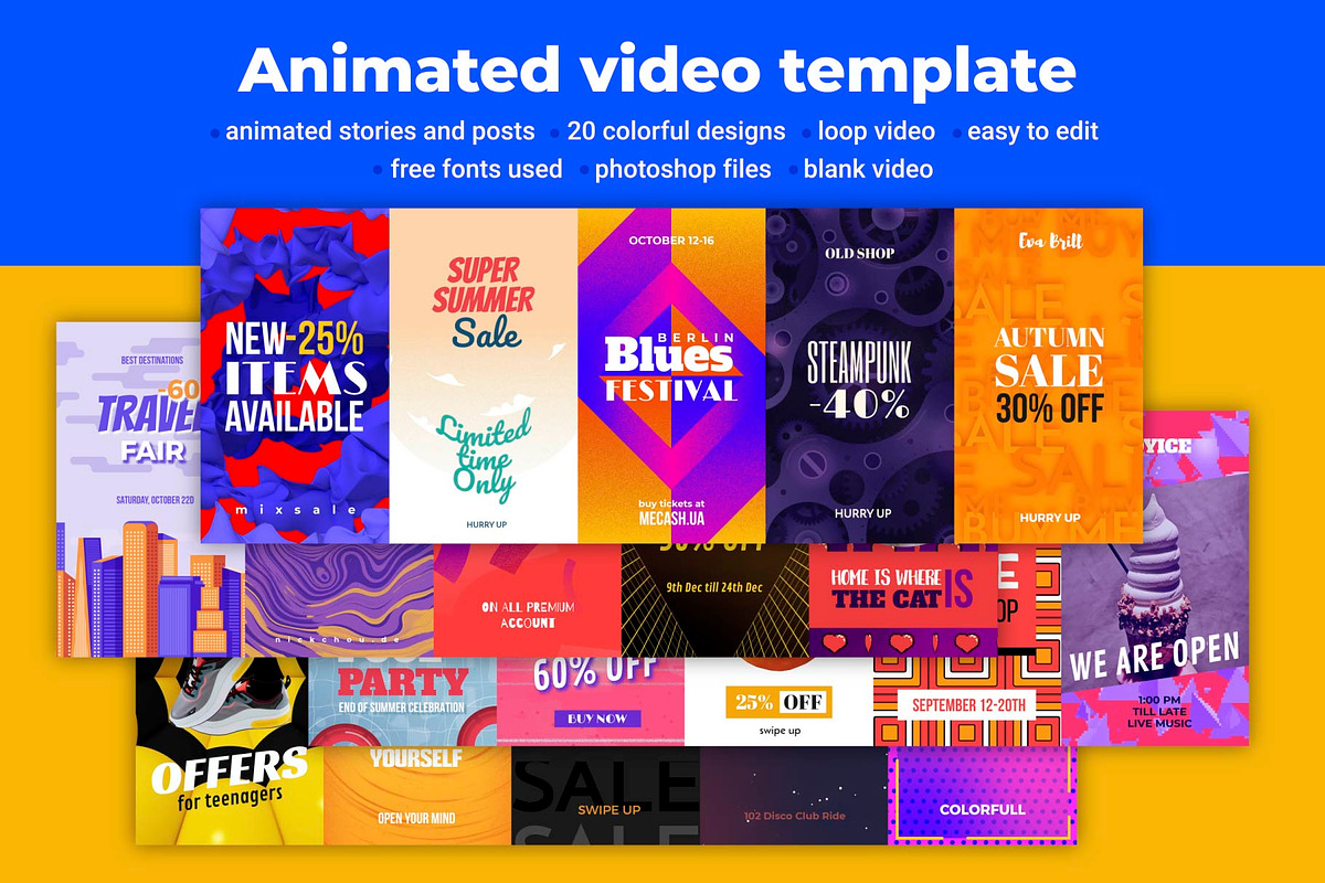 Animated video templates 2.0 in Instagram Templates - product preview 8