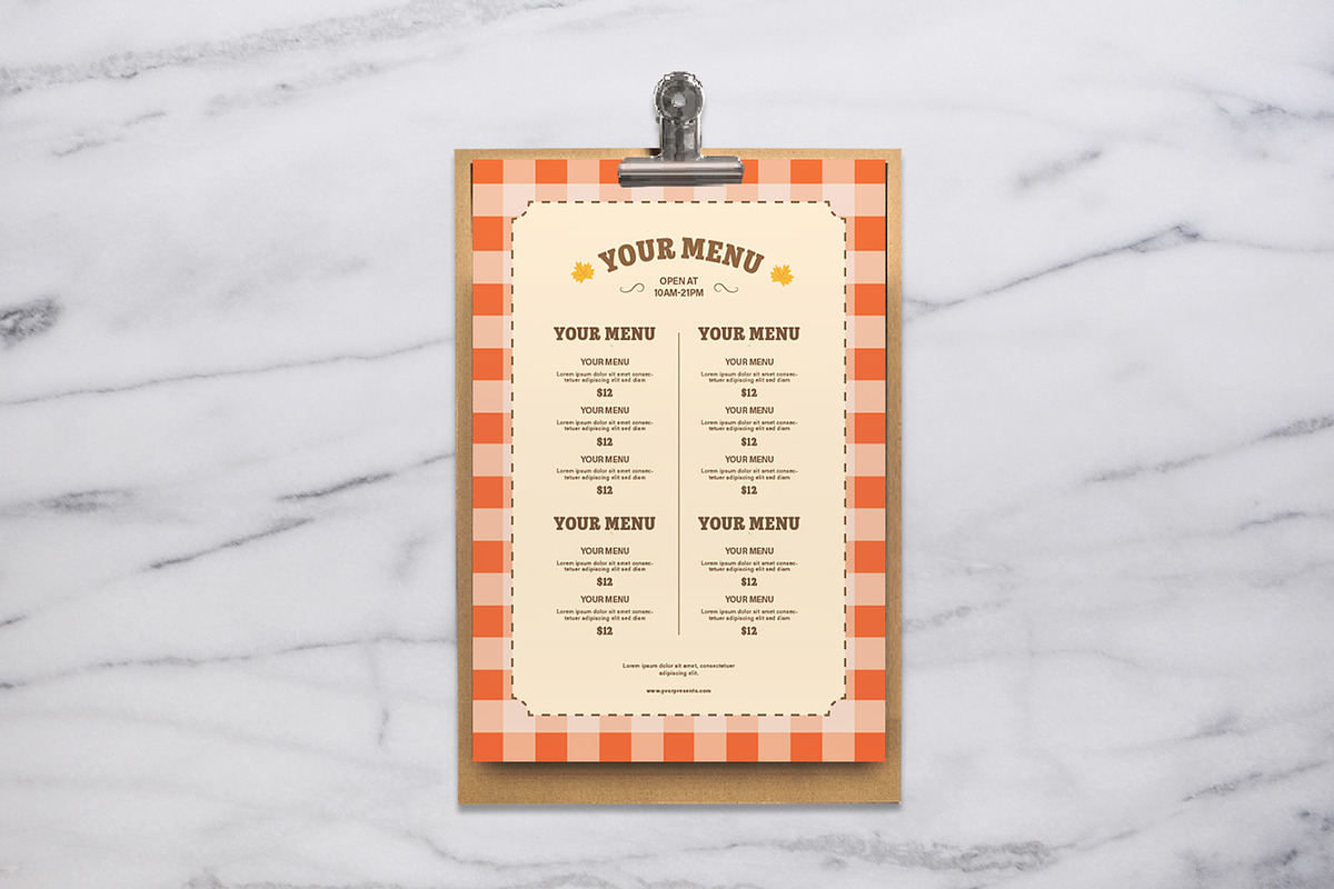 Fall Menu in Flyer Templates - product preview 8