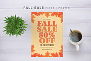 Fall Sale With Graphic Leaf