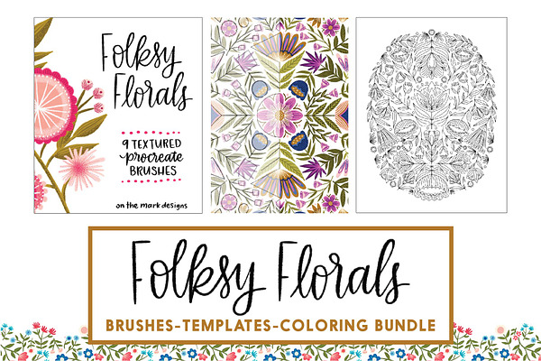 Folksy Florals Design Bundle