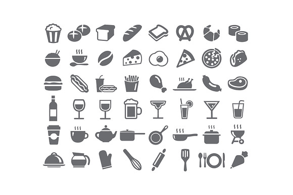 Flat Food Icons in Food Icons - product preview 4