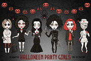 Halloween Costumes Party Girls Set