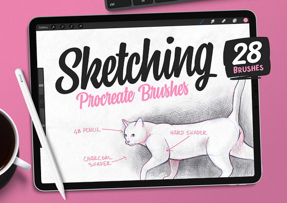 Sketching Brush Set for Procreate in Add-Ons - product preview 6