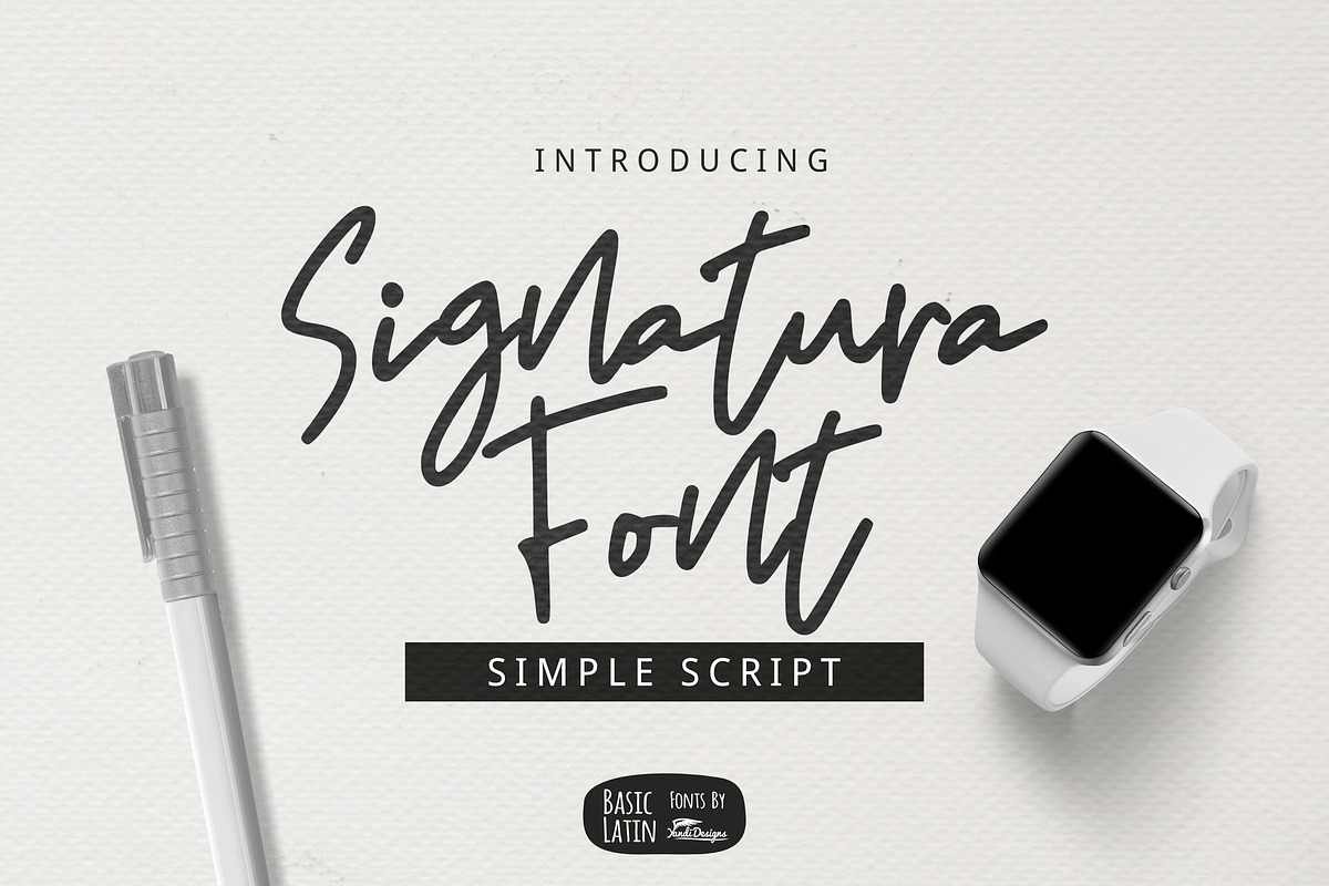 Signatura Font in Script Fonts - product preview 8