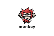 Crazy Monkey Logo Template