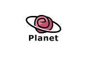 Rose Planet Logo Template