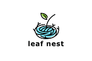 Leaf Nest Logo Template