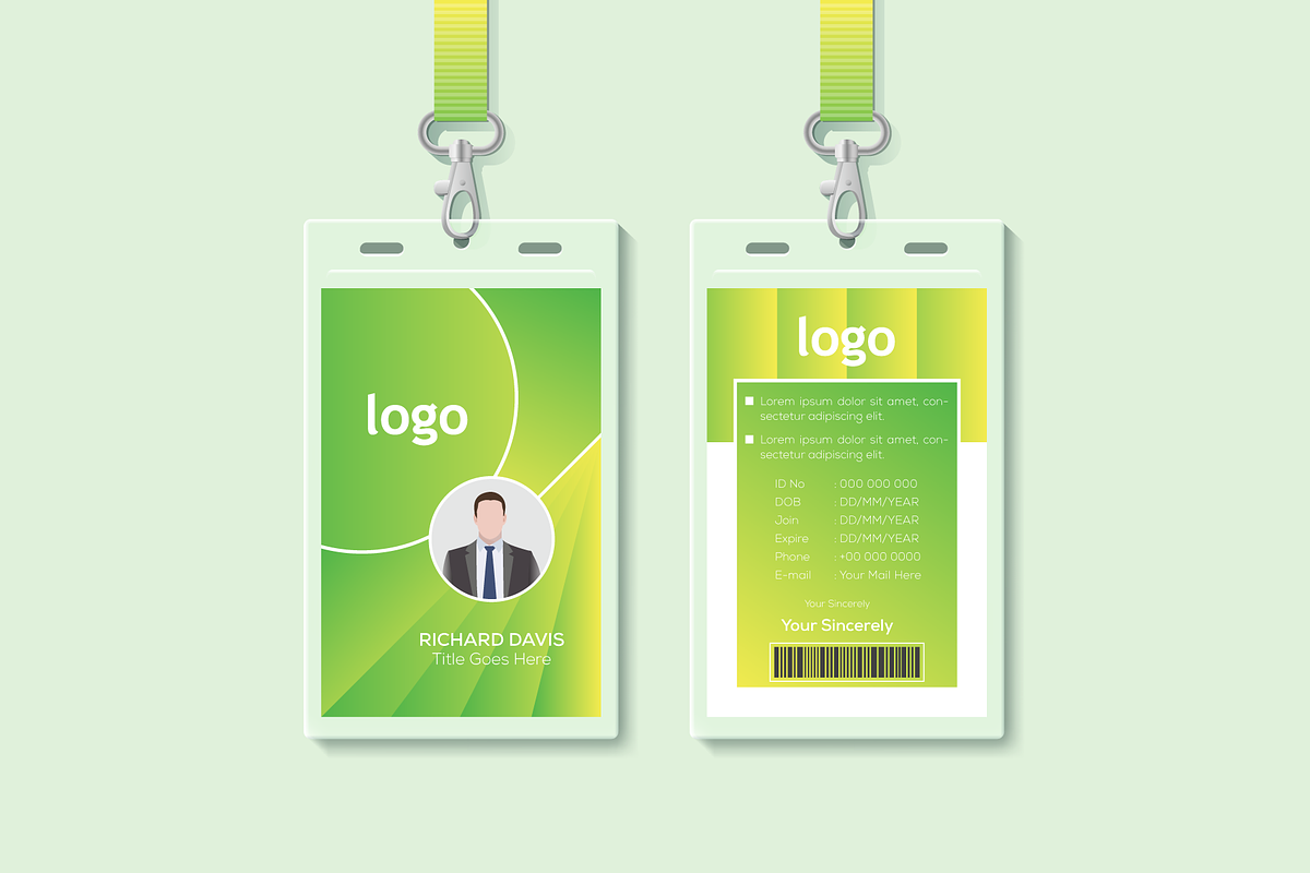 ID Card Design in Card Templates - product preview 8