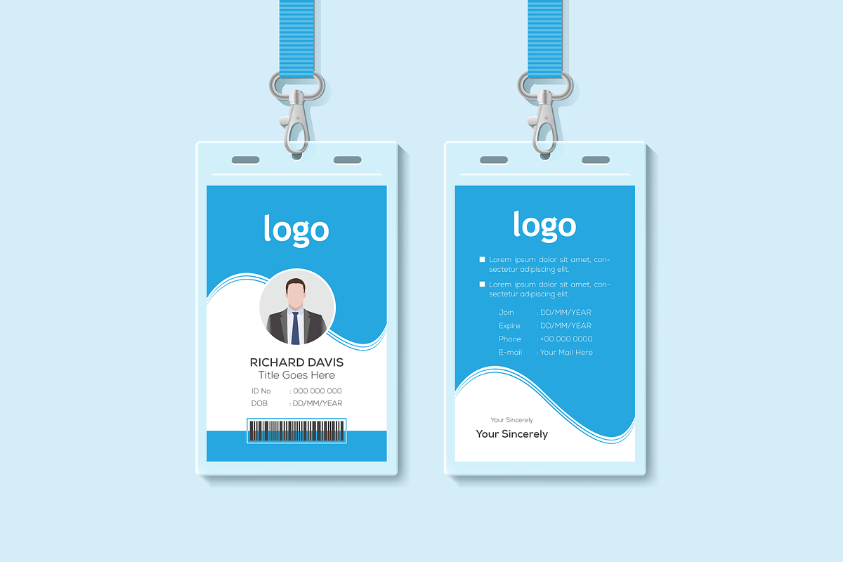 Minimal Creative ID Card Design in Card Templates - product preview 8