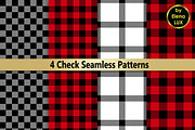 Check Seamless Pattern Set