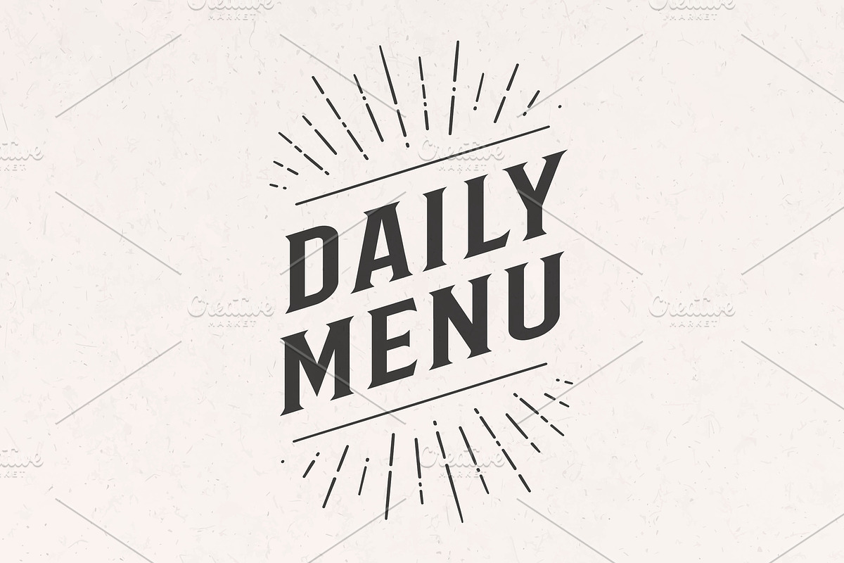 Daily Menu, Lettering. Wall decor in Illustrations - product preview 8