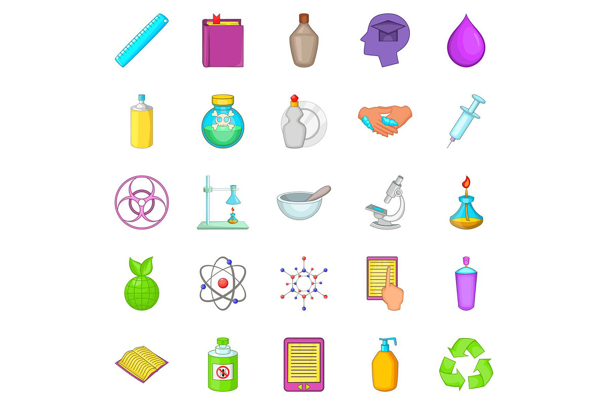 Chemical experience icons set in Illustrations - product preview 8