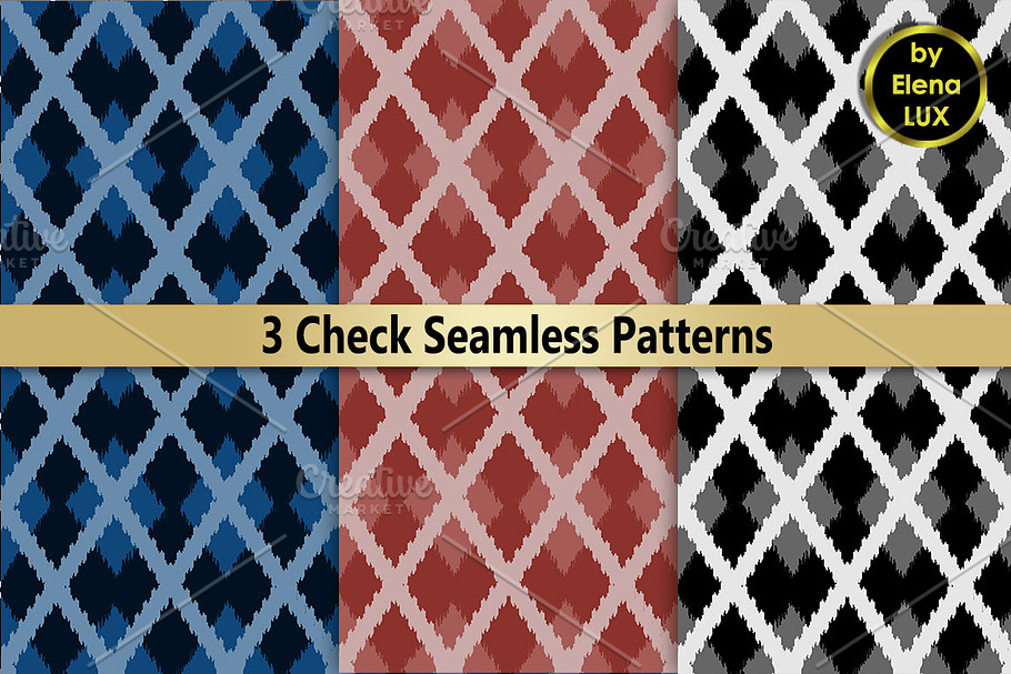 Check Seamless Pattern Set in Patterns - product preview 8