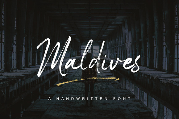 Maldives Handbrush Font in Script Fonts - product preview 8