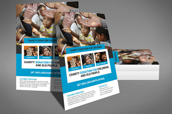 Charity Donation Flyer in Flyer Templates - product preview 1