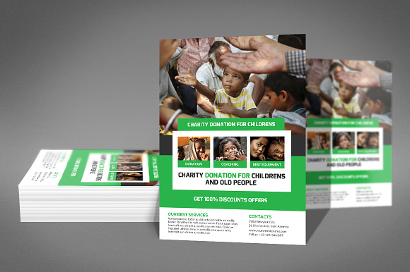 Charity Donation Flyer in Flyer Templates - product preview 2