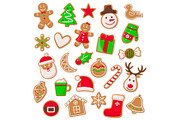Christmas and Xmas Design of Cookies