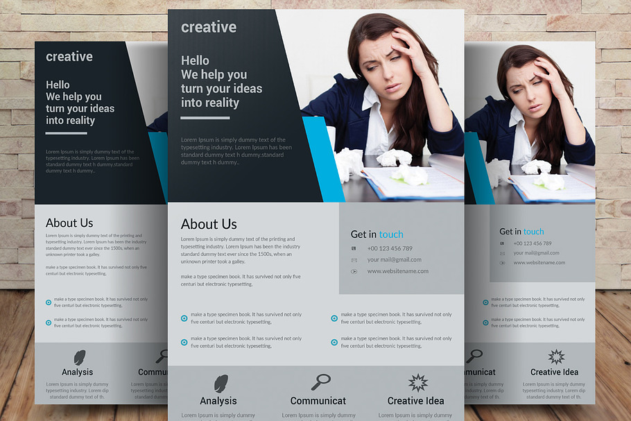 Human Resource Management Flyer in Flyer Templates - product preview 8
