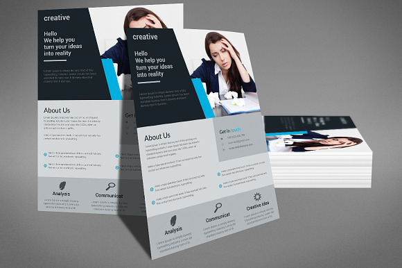 Human Resource Management Flyer in Flyer Templates - product preview 1