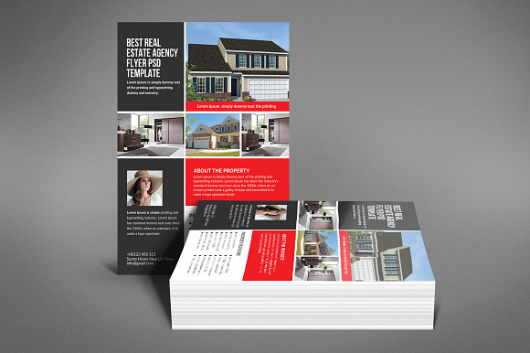 Property Real Estate Agency Flyer in Flyer Templates - product preview 3