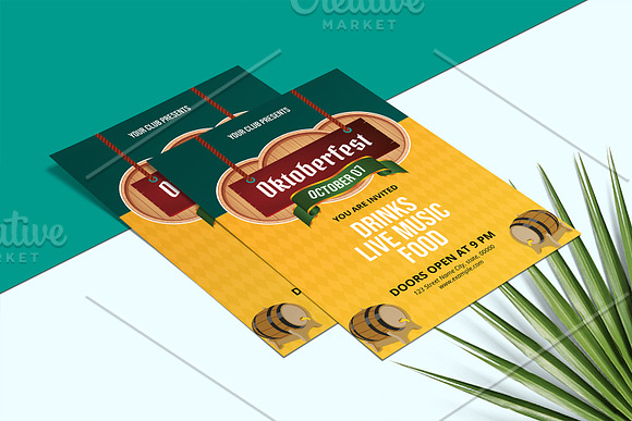 Oktoberfest Party Flyer V1078 in Invitation Templates - product preview 3