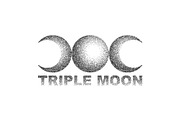 Triple moon magic and astronomy