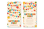 Oktoberfest brochure vector template