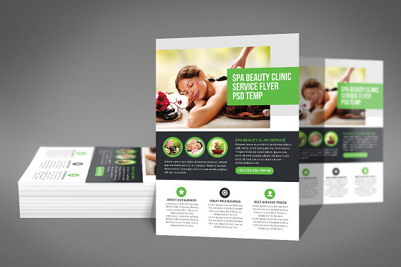Spa & Beauty Flyer Template in Flyer Templates - product preview 1