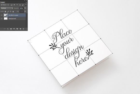Vertical square greeting card mockup in Print Mockups - product preview 2
