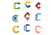 Letter C symbols
