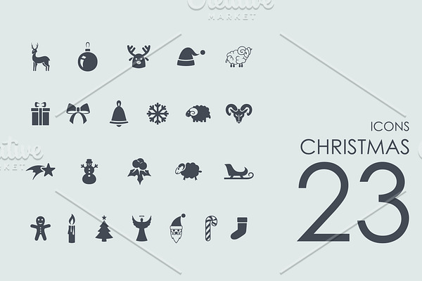 23 Christmas icons