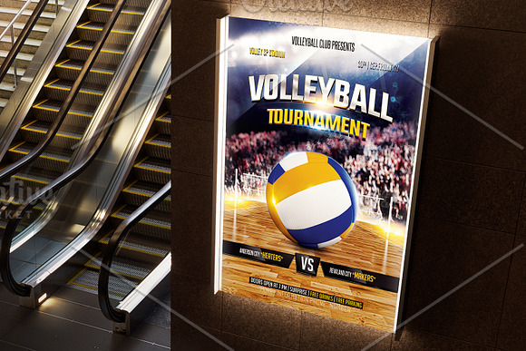 Volleyball Flyer Template in Flyer Templates - product preview 1