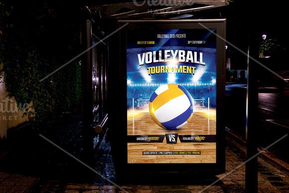 Volleyball Flyer Template in Flyer Templates - product preview 3