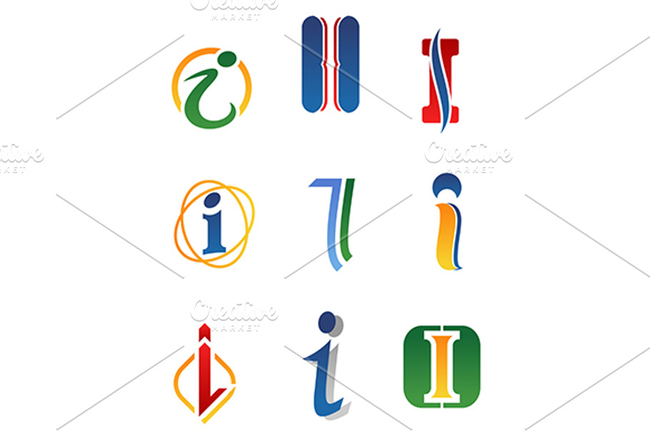 Alphabet letter I in Graphics - product preview 8