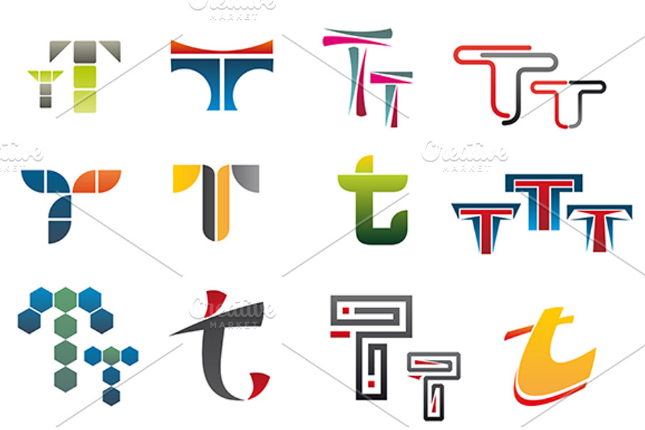 Symbols of letter T in Graphics - product preview 8