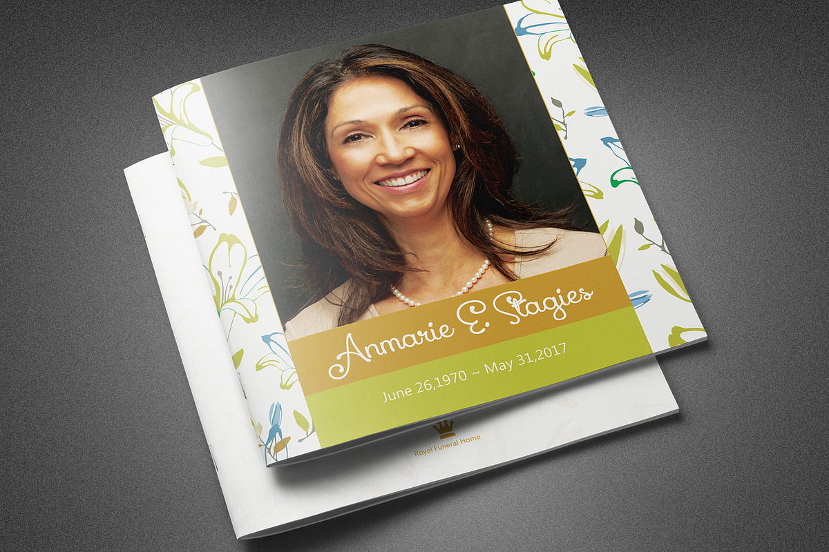 We Will Miss You Funeral Program in Brochure Templates - product preview 8