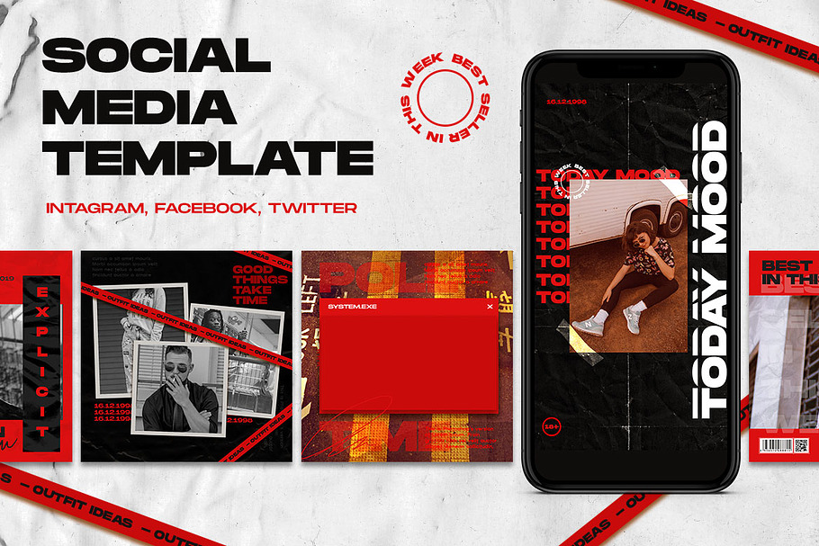 Social Media Template in Instagram Templates - product preview 8
