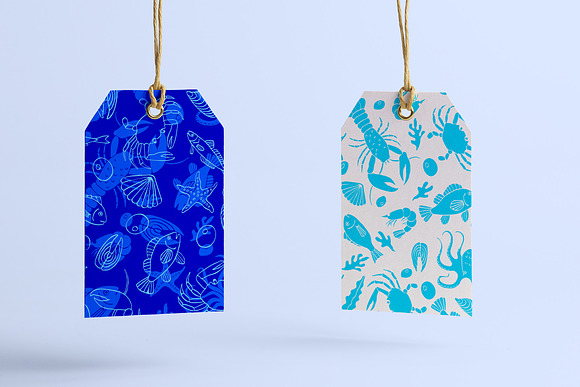 Seafood patterns in Patterns - product preview 3