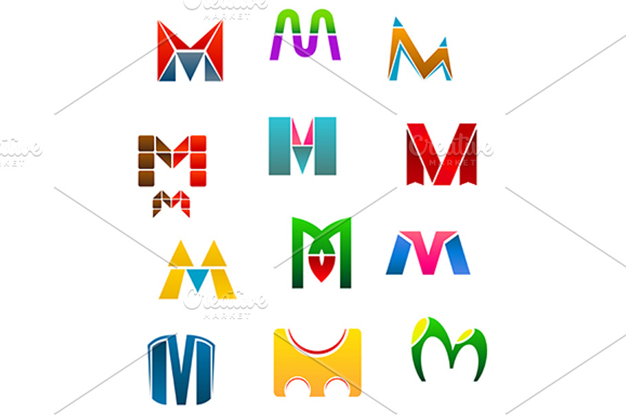 Symbols of letter M in Graphics - product preview 8