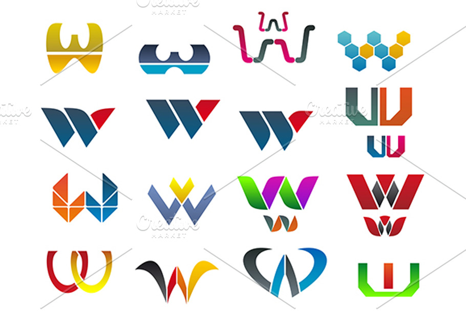 Symbols of letter W in Graphics - product preview 8