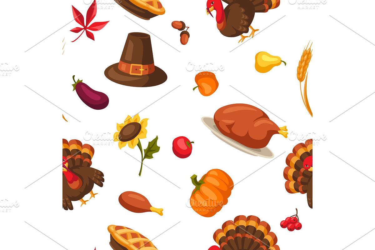Happy Thanksgiving Day seamless in Patterns - product preview 8