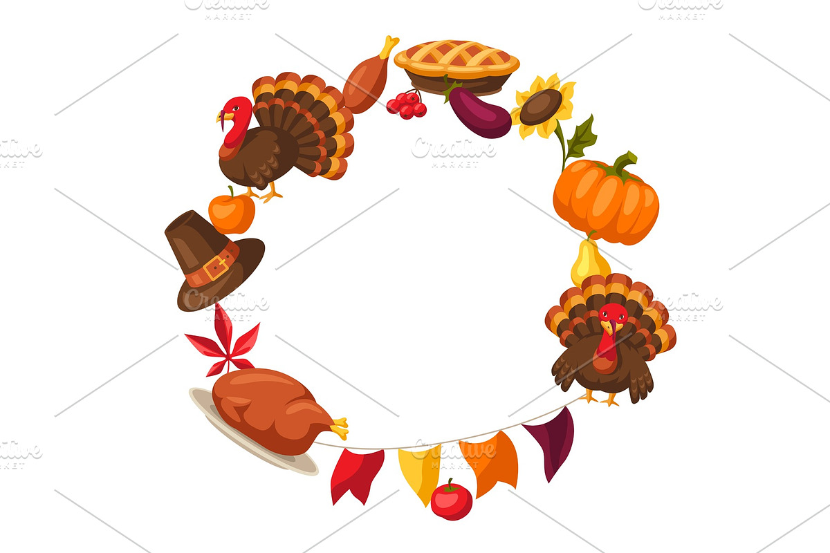 Happy Thanksgiving Day frame with in Objects - product preview 8