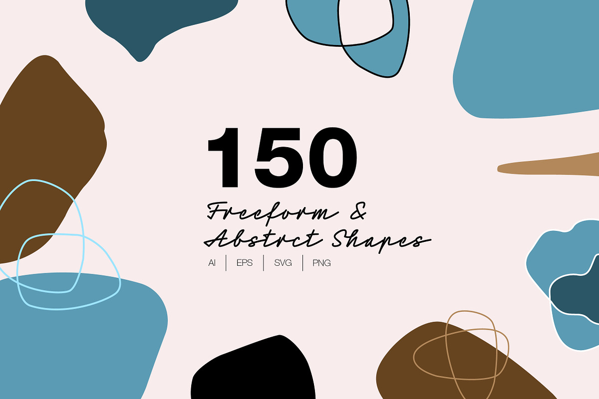 150 Freeform & Abstract Shapes in Illustrations - product preview 8