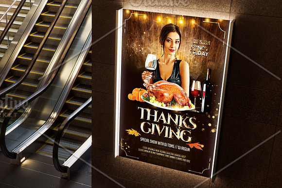 Thanksgiving Flyer in Flyer Templates - product preview 2