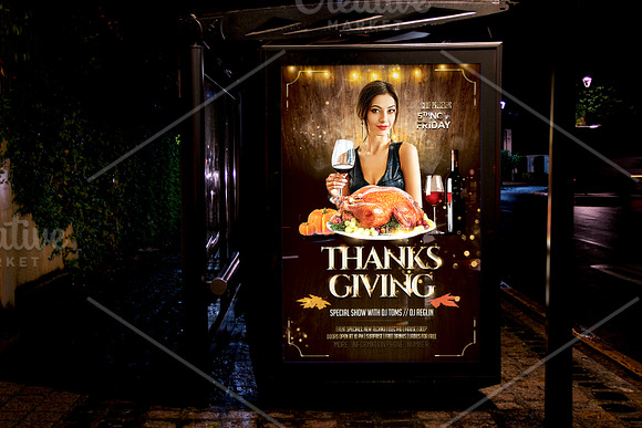 Thanksgiving Flyer in Flyer Templates - product preview 3
